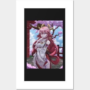 YAE MIKO THE GUUJI OF GRAND NARUKAMI SHRINE Posters and Art